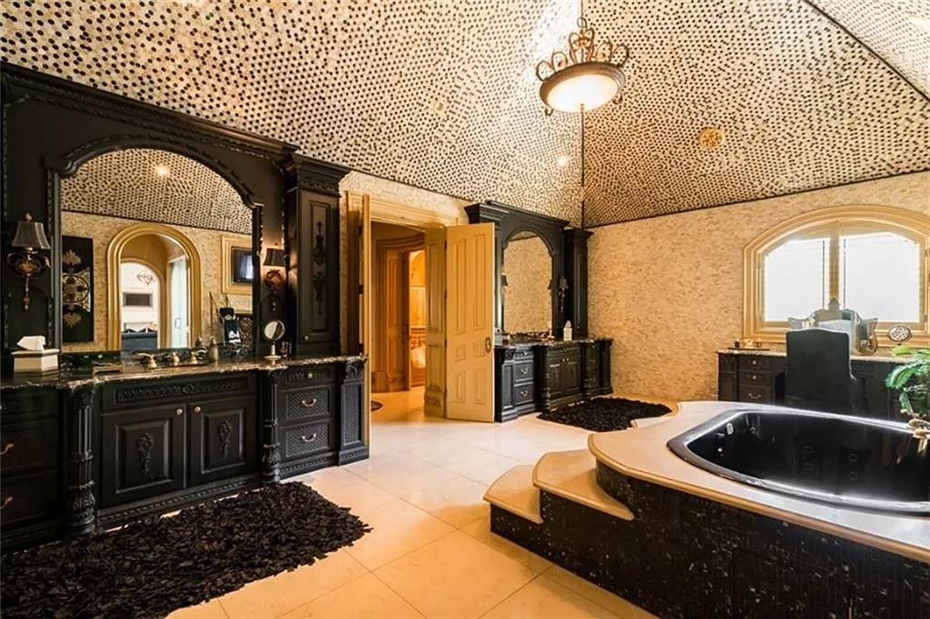 This $9,800,000 Mediterranean Masterpiece in Georgia Features Moroccan Hardwoods, Italian Tile, Ornate Floors and Ceilings