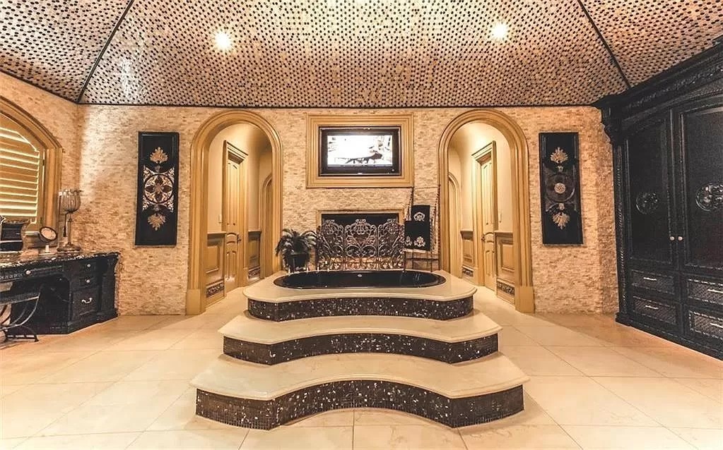 This $9,800,000 Mediterranean Masterpiece in Georgia Features Moroccan Hardwoods, Italian Tile, Ornate Floors and Ceilings