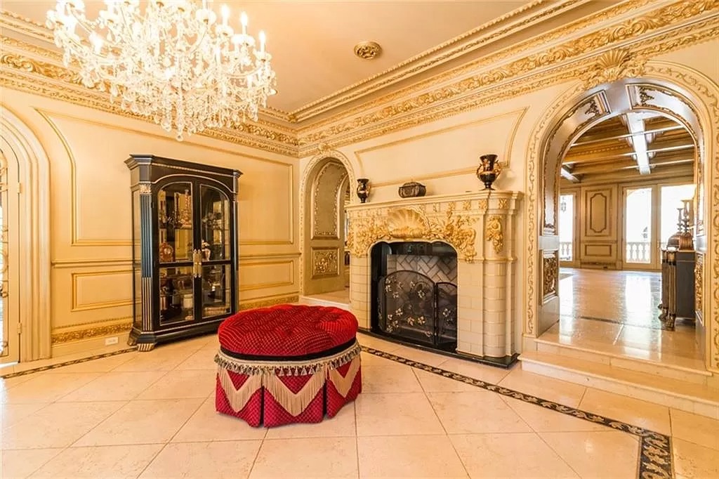 This $9,800,000 Mediterranean Masterpiece in Georgia Features Moroccan Hardwoods, Italian Tile, Ornate Floors and Ceilings