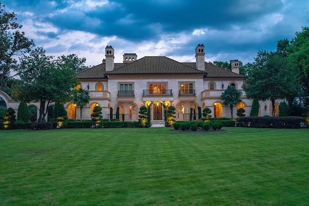 This $9,800,000 Mediterranean Masterpiece in Georgia Features Moroccan Hardwoods, Italian Tile, Ornate Floors and Ceilings