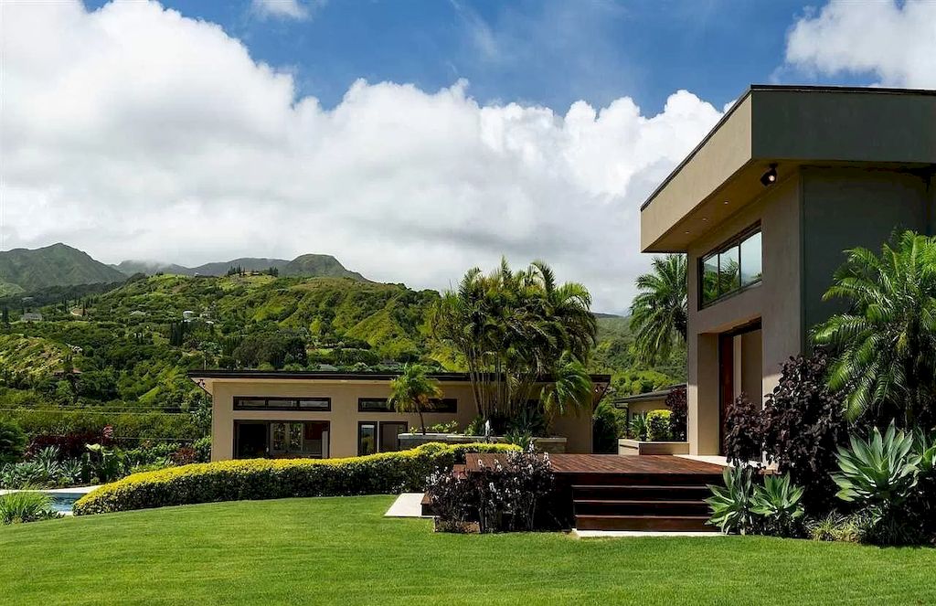 Indulge in Romantic Blue Ocean Views and Lush Tropical Landscapes of Hawaii from this $5,695,000 Estate