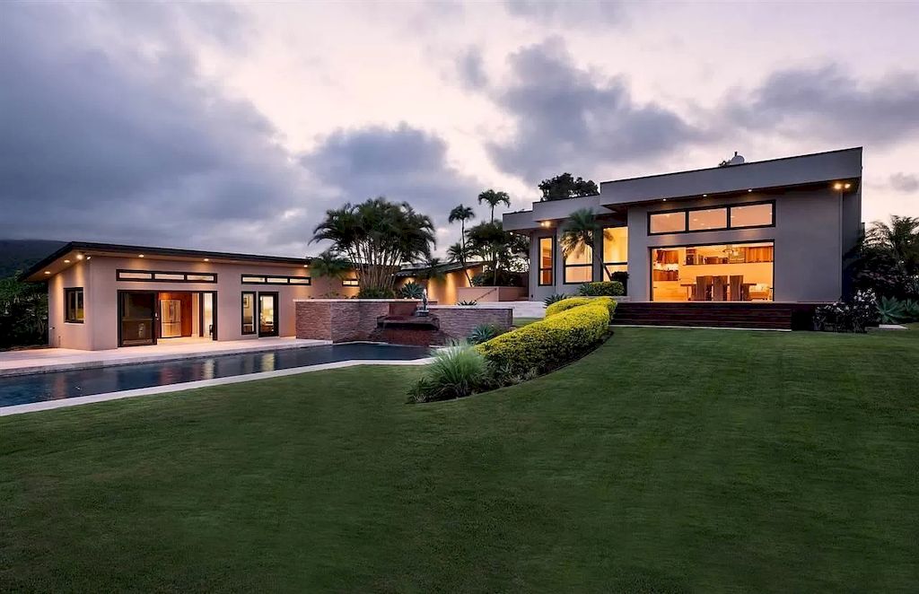 Indulge in Romantic Blue Ocean Views and Lush Tropical Landscapes of Hawaii from this $5,695,000 Estate