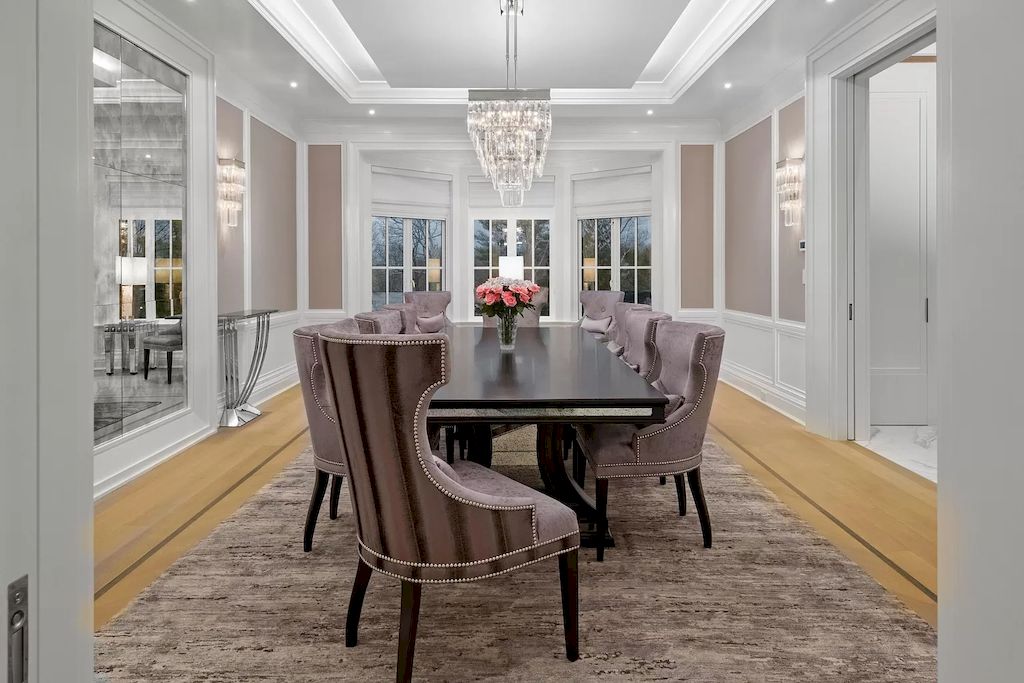 Modern Glamour Seen with Elegance and Exquisite Finishes in this $17,500,000 Custom Built Estate in Connecticut