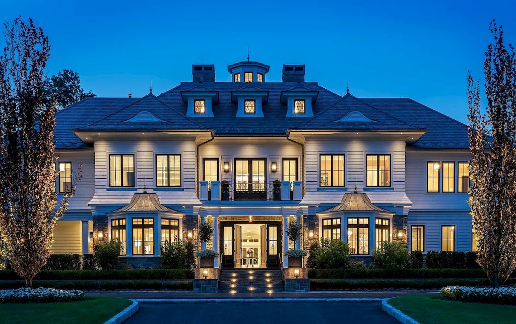 Modern Glamour Seen with Elegance and Exquisite Finishes in this $17,500,000 Custom Built Estate in Connecticut