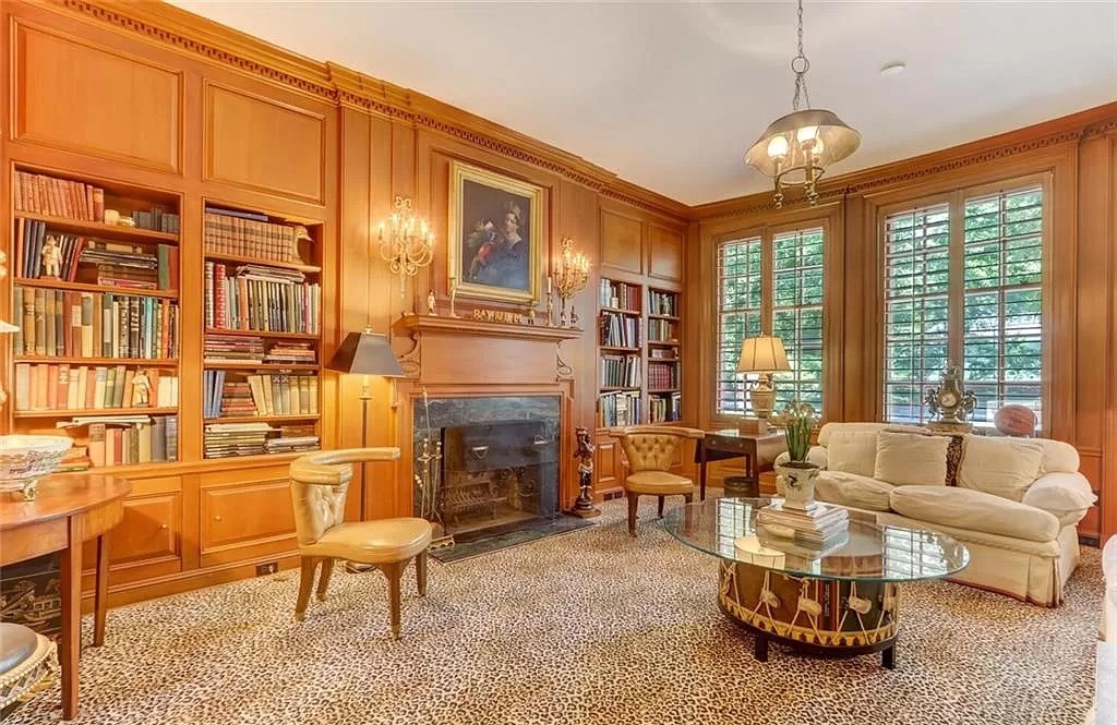 This $7,495,000 Magnificent Georgian Remains an Icon of the Old Irving Park Neighborhood in North Carolina