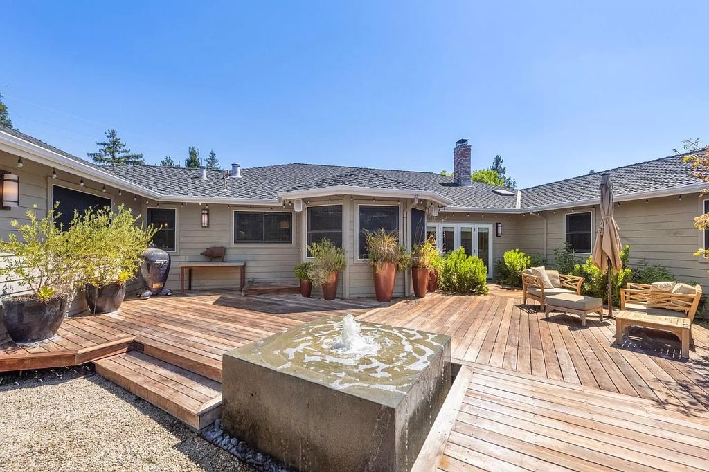 The Home in Saratoga is a sophisticated and stylish estate with lush landscaping inviting space for relaxing and entertaining now available for sale. This home located at 19548 Chardonnay Ct, Saratoga, California