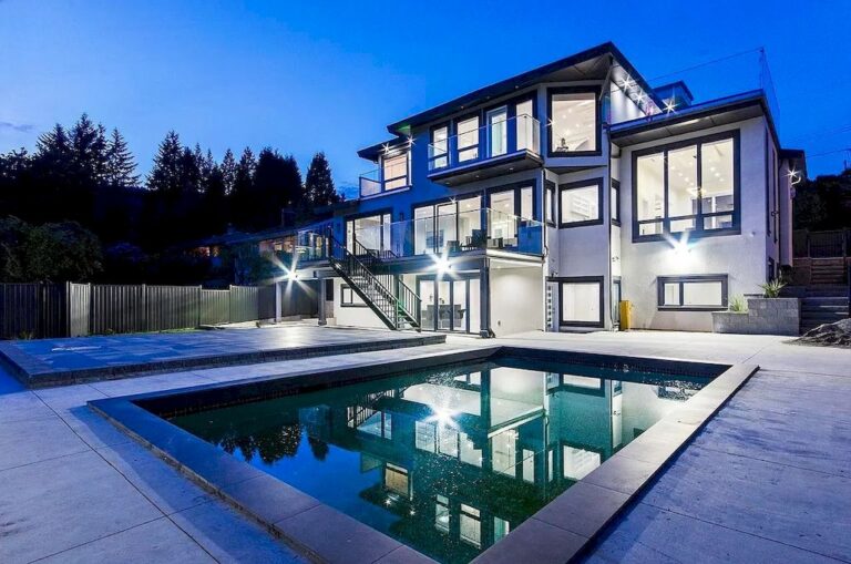 Asking C$4,388,000, Beautifully Appointed Luxury Residence in West Vancouver Offers Spectacular City Views