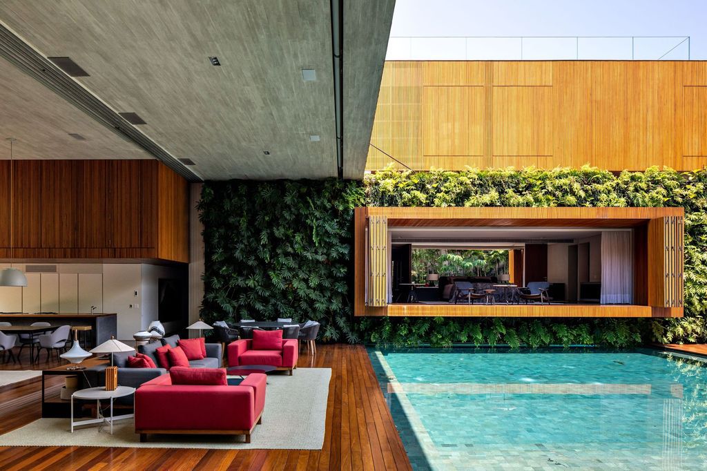 Ibsen House, Luxury villa for Party with Open spaces by MFMM Arquitetura