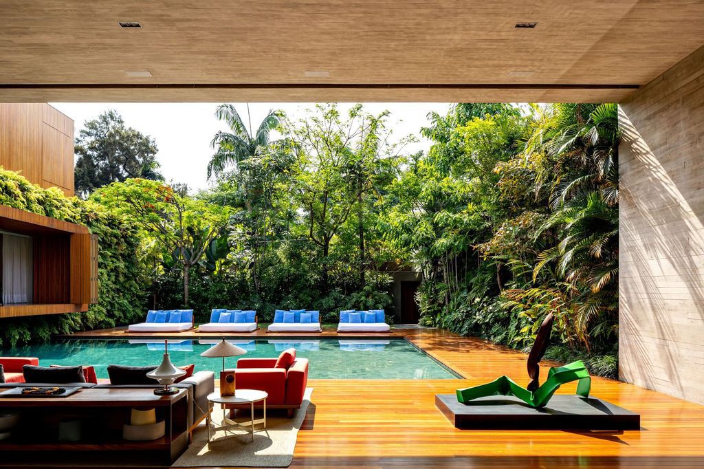 Ibsen House, Luxury villa for Party with Open spaces by MFMM Arquitetura