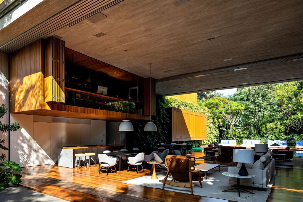 Ibsen House, Luxury villa for Party with Open spaces by MFMM Arquitetura