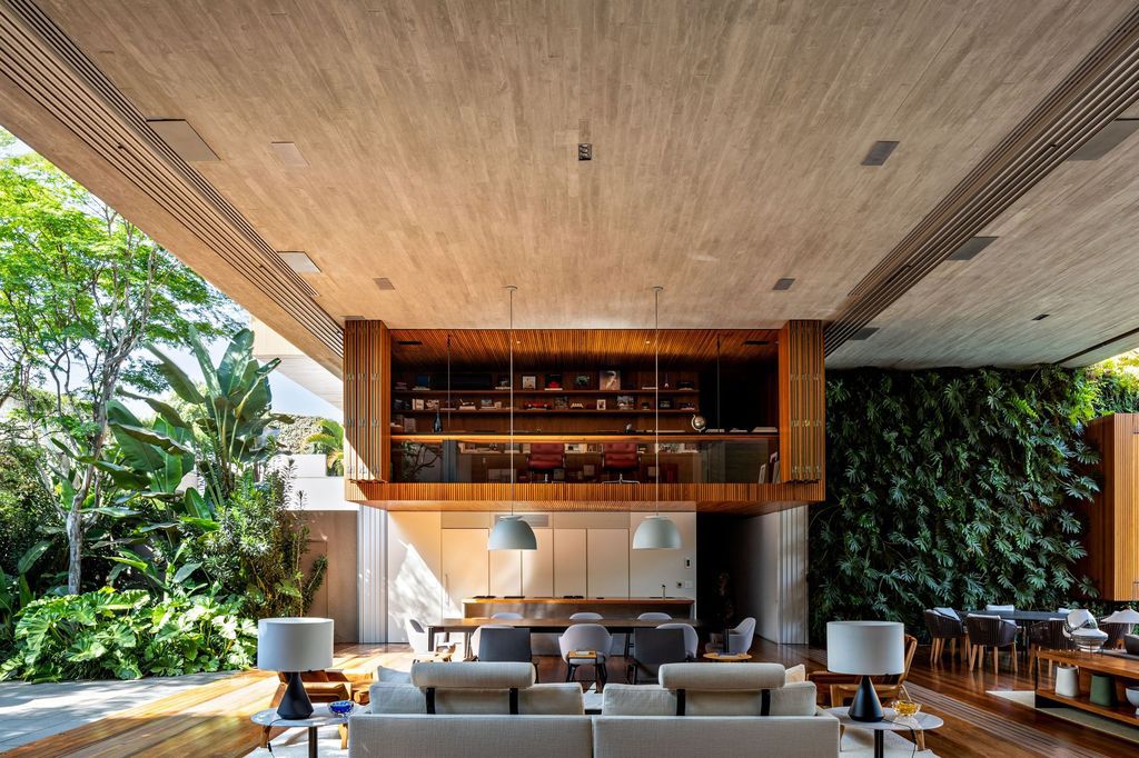 Ibsen House, Luxury villa for Party with Open spaces by MFMM Arquitetura