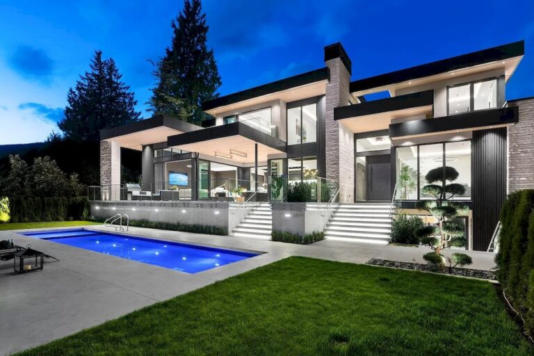 Modern Estate in West Vancouver with Unique Architecture and World-class Features Hits the Market for C$9,888,000