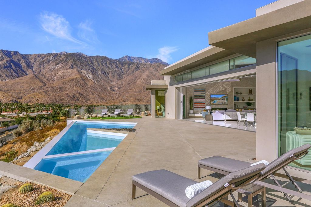 The Home in Rancho Mirage designed by Brian Foster Designs to be built on this monumental one acre Gated Estate lot now available for sale. This home located at 1 W Mountain Vista Ct, Rancho Mirage, California