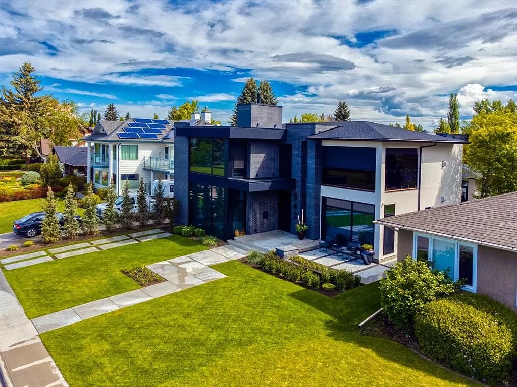 The Calgary Estate is a stunning contemporary masterpiece now available for sale. This home is located at 942 SW Crescent Rd NW, Calgary, AB T2M 4A8, Canada