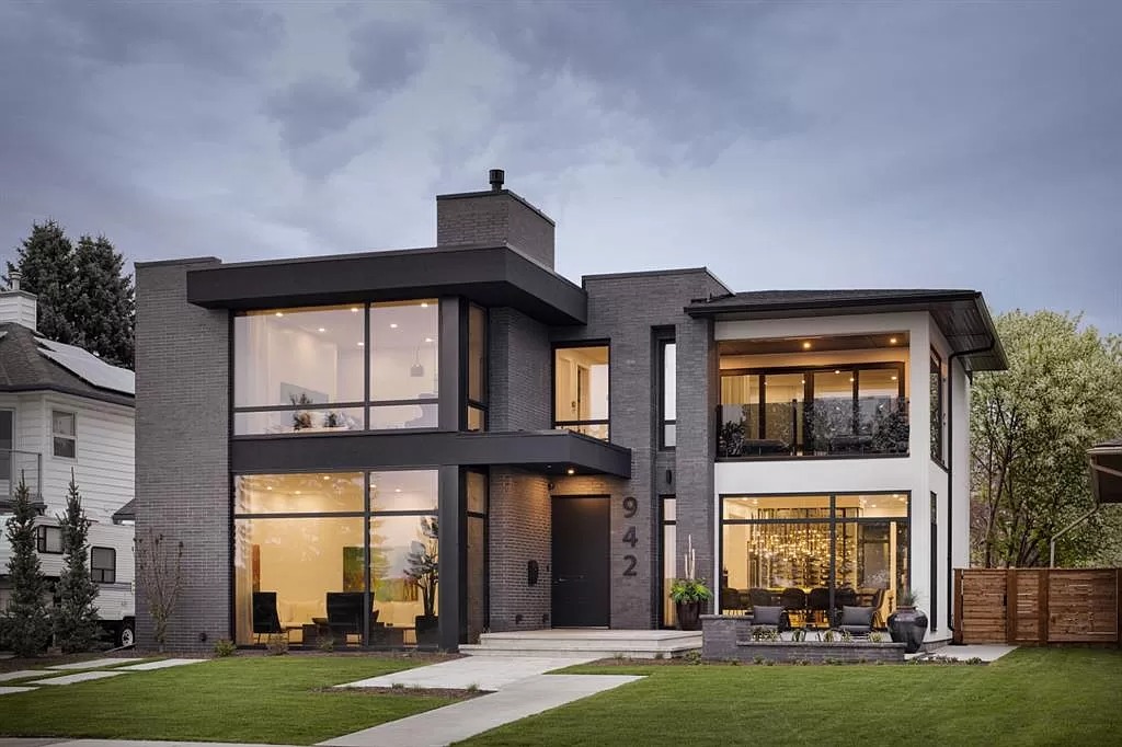 The Calgary Estate is a stunning contemporary masterpiece now available for sale. This home is located at 942 SW Crescent Rd NW, Calgary, AB T2M 4A8, Canada
