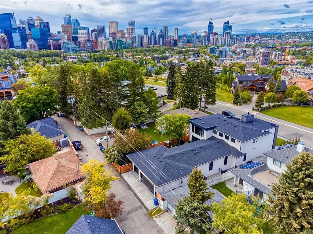 The Calgary Estate is a stunning contemporary masterpiece now available for sale. This home is located at 942 SW Crescent Rd NW, Calgary, AB T2M 4A8, Canada
