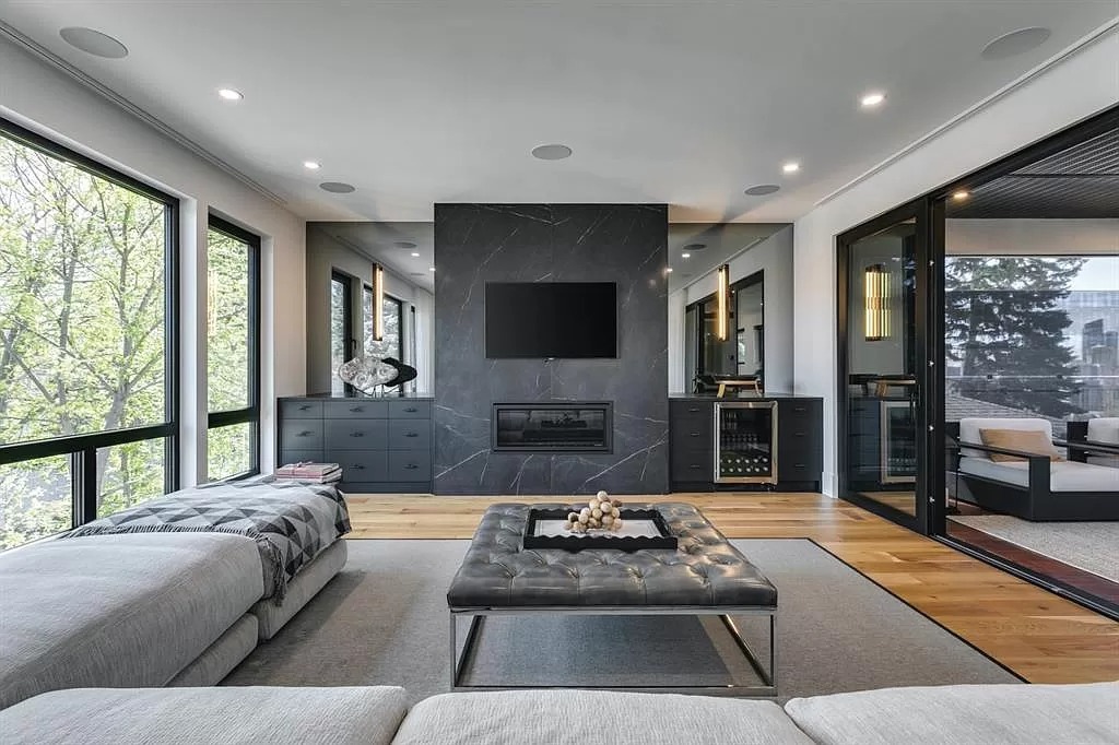 The Calgary Estate is a stunning contemporary masterpiece now available for sale. This home is located at 942 SW Crescent Rd NW, Calgary, AB T2M 4A8, Canada