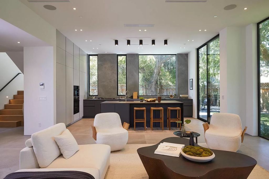The Home in Palo Alto is a newly built contemporary estate with high-end materials, luxe finishes, and superior craftsmanship now available for sale. This home located at 843 Sutter Ave, Palo Alto, California;