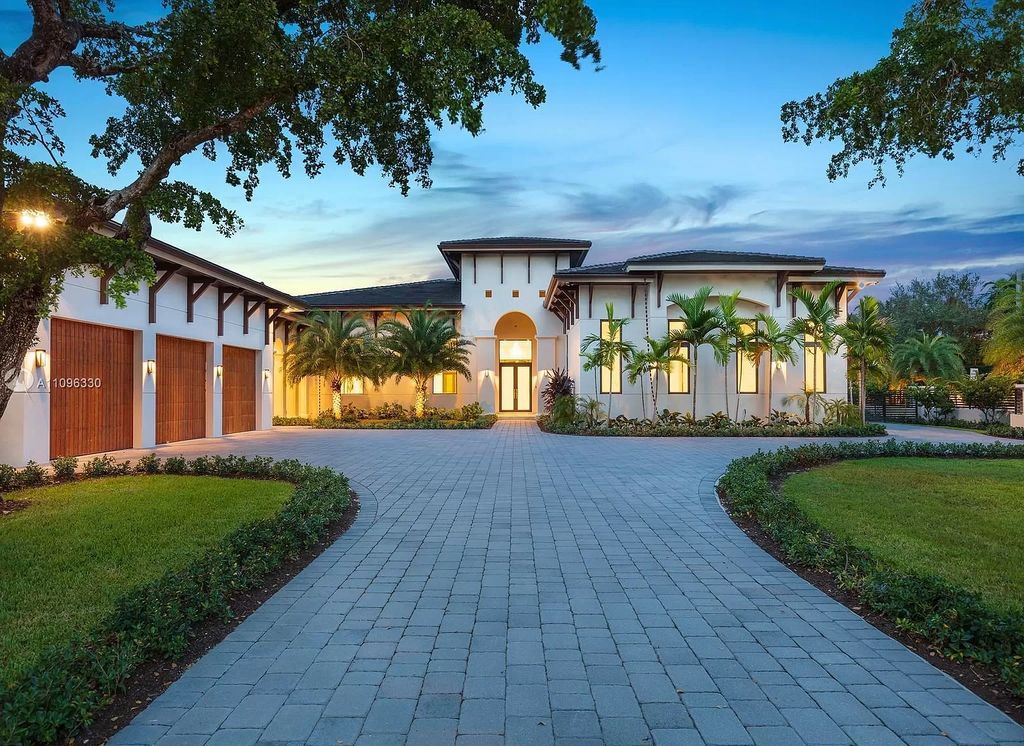 The Home in Miami is a striking brand new construction in the highly desirable Ponce-Davis area offering privacy and security now available for sale. This home located at 8341 SW 54th Ave, Miami, Florida