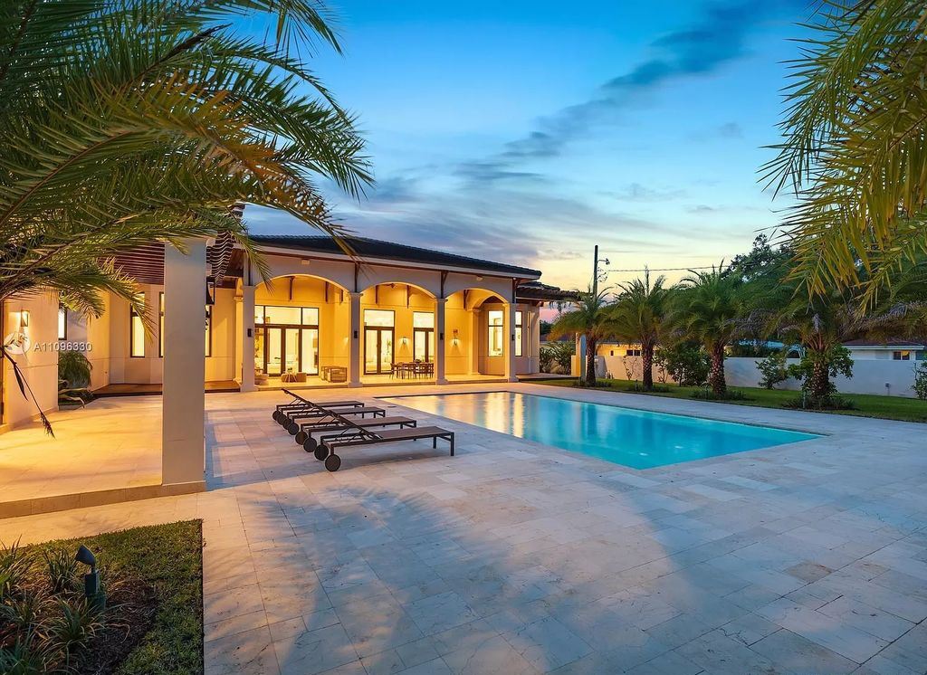 The Home in Miami is a striking brand new construction in the highly desirable Ponce-Davis area offering privacy and security now available for sale. This home located at 8341 SW 54th Ave, Miami, Florida