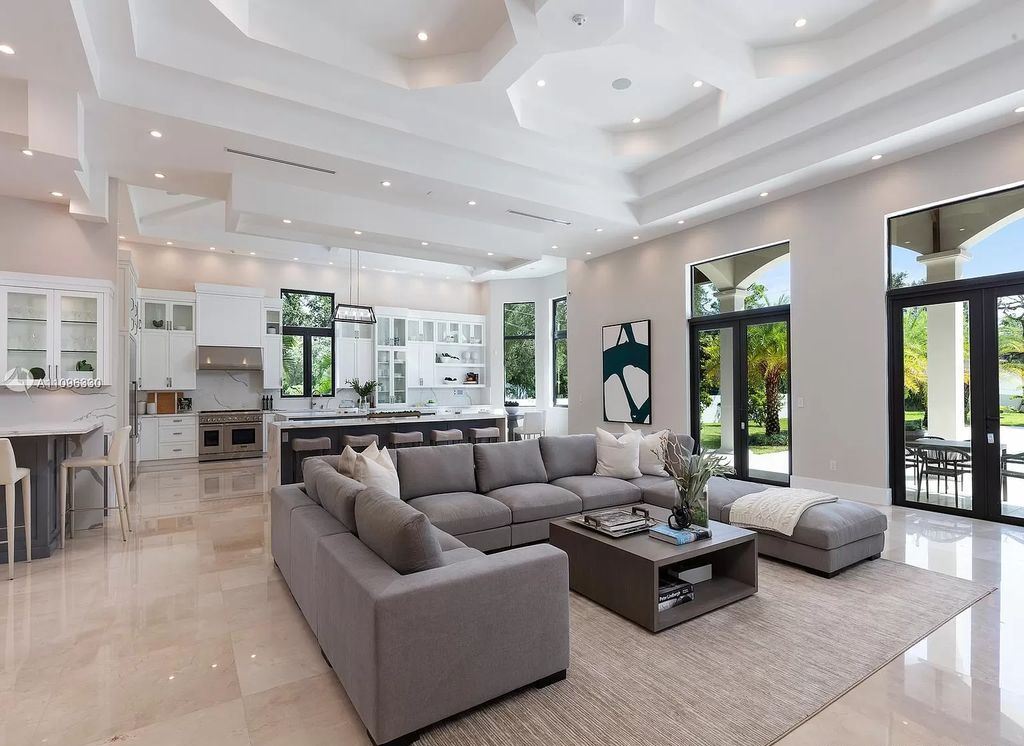 The Home in Miami is a striking brand new construction in the highly desirable Ponce-Davis area offering privacy and security now available for sale. This home located at 8341 SW 54th Ave, Miami, Florida