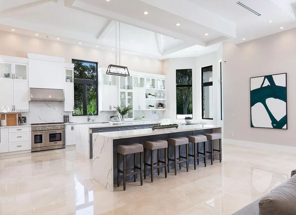 The Home in Miami is a striking brand new construction in the highly desirable Ponce-Davis area offering privacy and security now available for sale. This home located at 8341 SW 54th Ave, Miami, Florida