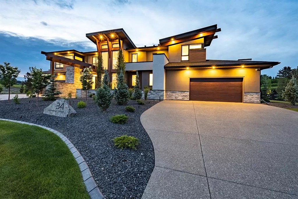 The Stunning House in Alberta is an architectural masterpiece now available for sale. This home is located at 34 S Watermark Cres, Rocky View County, AB T3L 0E9, Canada