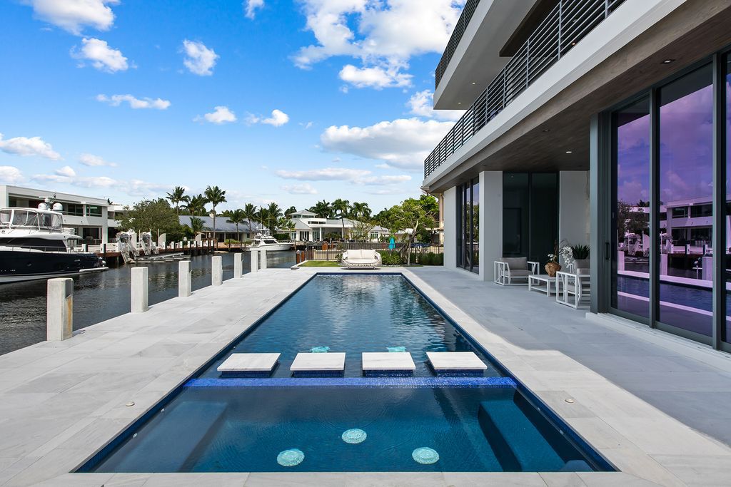 The Home in Fort Lauderdale is a stunning new construction in sought-after Seven Isles with 97′ of deep water, ocean access now available for sale. This home located at 2424 Aqua Vista Blvd, Fort Lauderdale, Florida