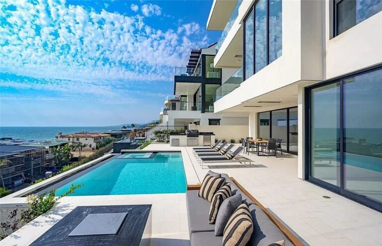 $17.85M Modern Coastal Trilevel in Dana Poit Reveals Breathtaking Views