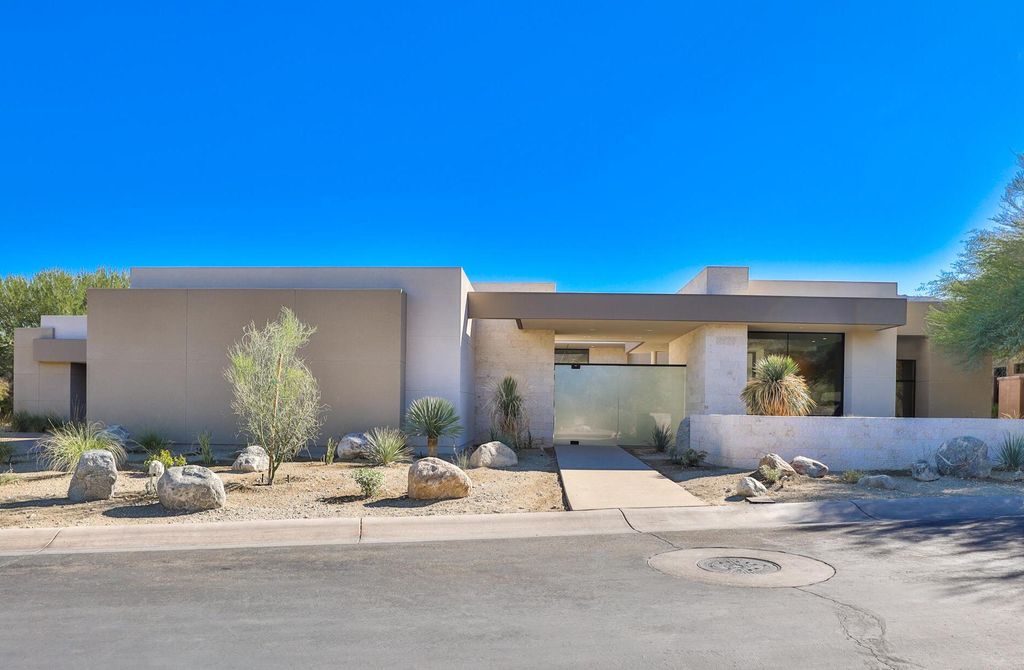 The Home in Indian Wells is a contemporary estate with architecturally stunning design and incredible mountain views now available for sale. This home located at 50806 Desert Arroyo Trl, Indian Wells, California