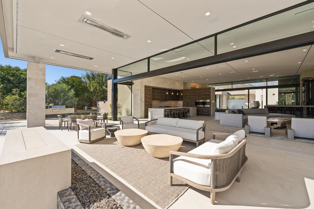 The Home in Indian Wells is a contemporary estate with architecturally stunning design and incredible mountain views now available for sale. This home located at 50806 Desert Arroyo Trl, Indian Wells, California