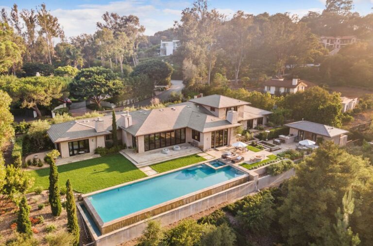 This $8,495,000 Santa Barbara Home features Stunning Mountain Vitas and Seamless Indoor Outdoor Living