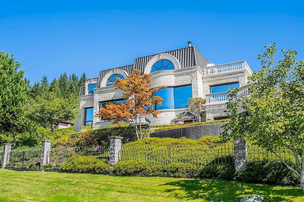 The Palace Style Property in West Vancouver is a grand scale luxury home now available for sale. This home is located at 1471 Bramwell Rd, West Vancouver, BC V7S 2N8, Canada