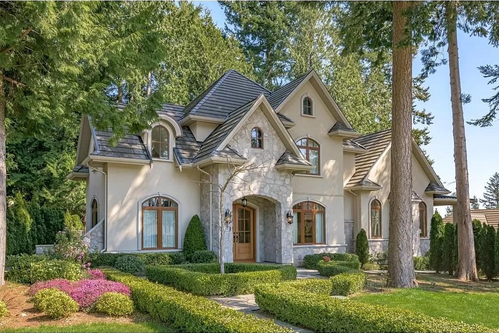 The Spectacular Mansion in Surrey is a European Style home now available for sale. This home is located at 1648 134b St, Surrey, BC V4A 0A6, Canada