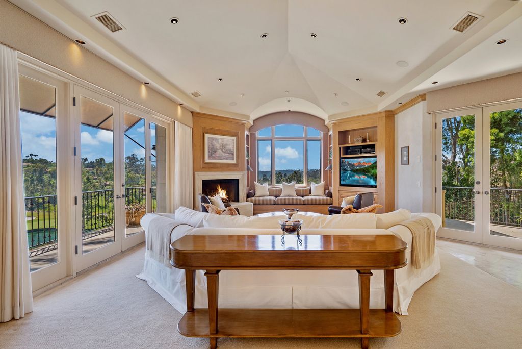 The Villa in Rancho Santa Fe is an exquisite estate is luxury living at its finest with extraordinary craftsmanship now available for sale. This home located at 7756 Saint Andrews Rd, Rancho Santa Fe, California