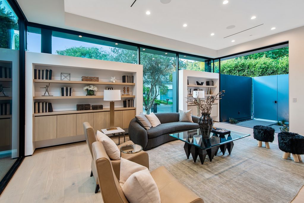 The Home in Brentwood is a truly exciting new construction architectural estate designed by acclaimed Crockett Architects now available for sale. This home located at 12212 Octagon St, Los Angeles, California