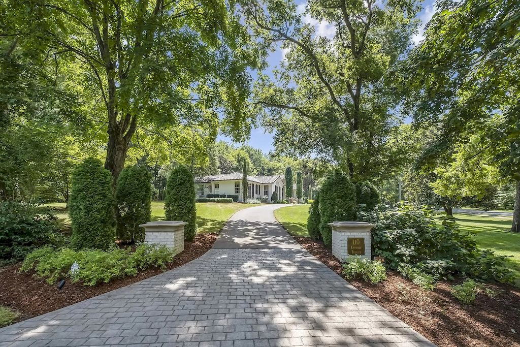 Breathtaking Mediterranean Estate with Stunning Light-filled Interiors and Wonderful Indoor-outdoor Flow in Tennessee Listed for $2,945,000