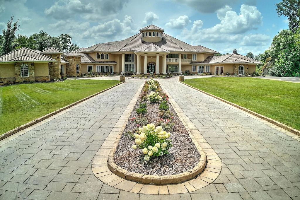 Spectacular Mediterranean Estate of Timeless Elegance and Comfort in Tennessee Listed for $9,900,000