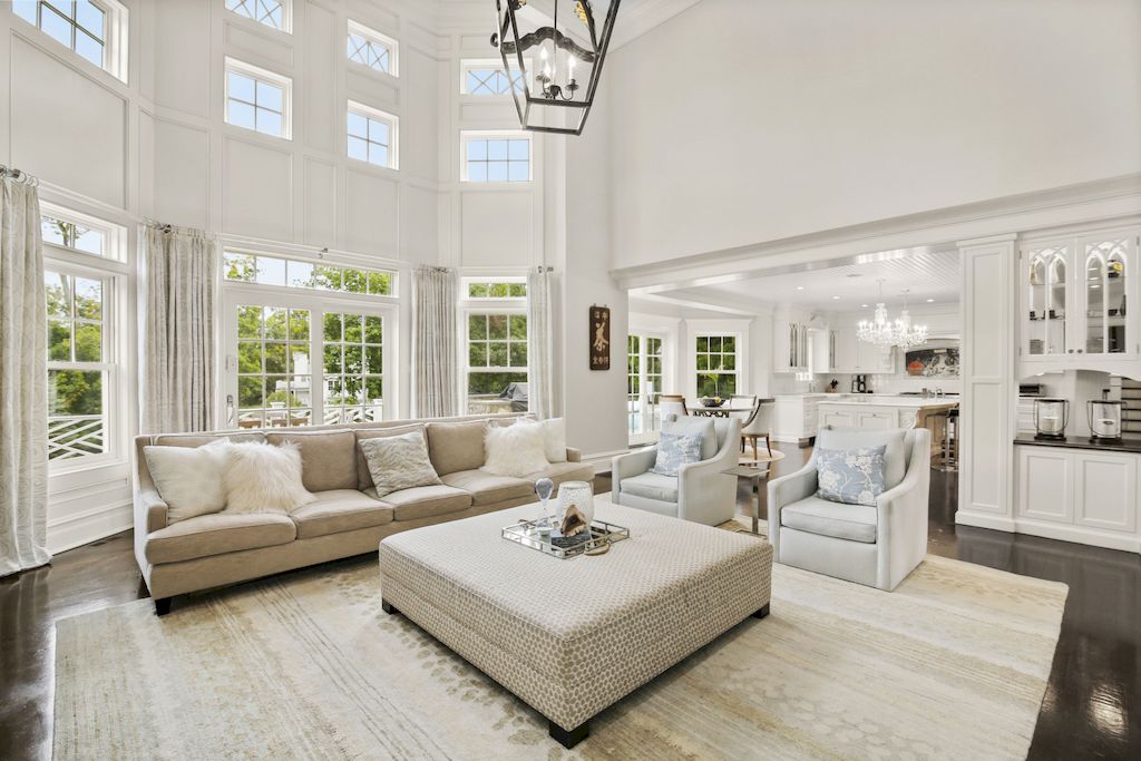 Stunning Hamptons Style Architecture Details Define this $5,795,000 Luxurious Shingle-style Home in Connecticut