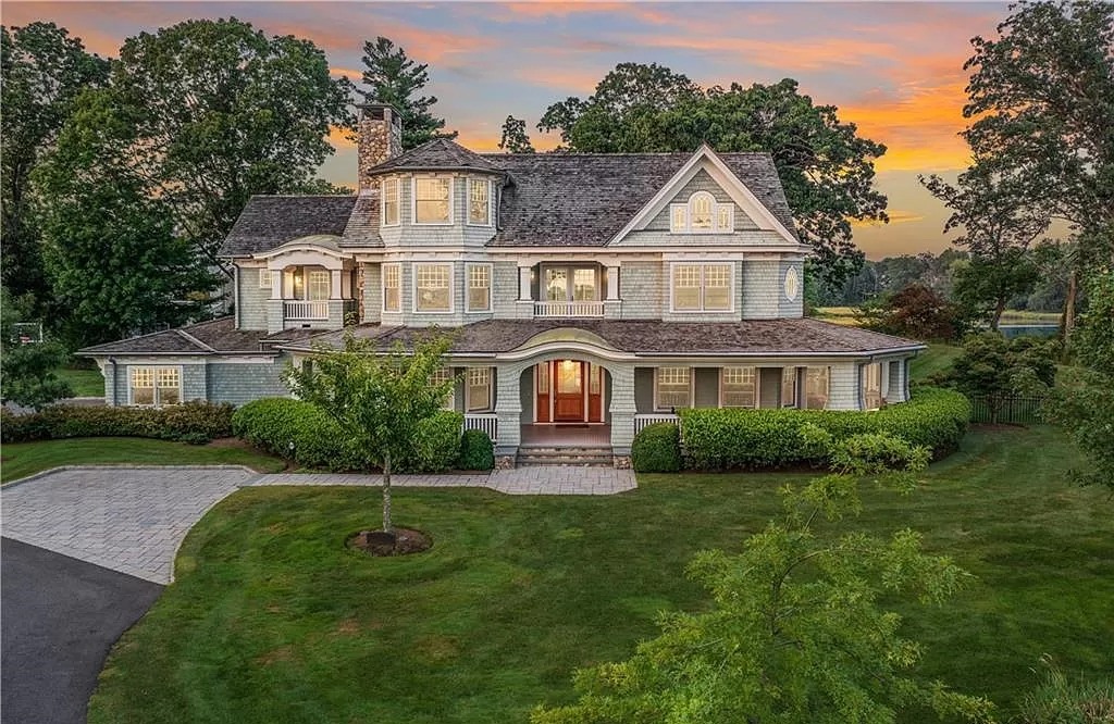 Live the Island Lifestyle in this Connecticut $5,950,000 Private Waterfront Home