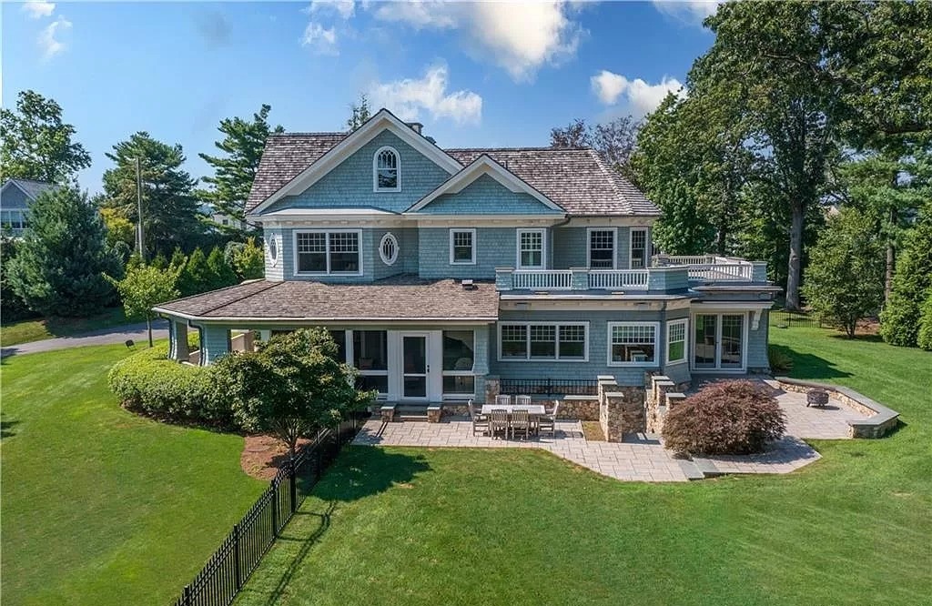 Live the Island Lifestyle in this Connecticut $5,950,000 Private Waterfront Home