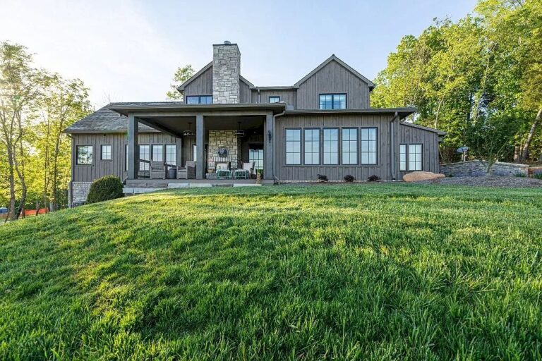 This $3,195,000 Exquisite Residence Epitomizes the Best of Upscale Lake Life Living and Elegant Architectural Design in Tennessee