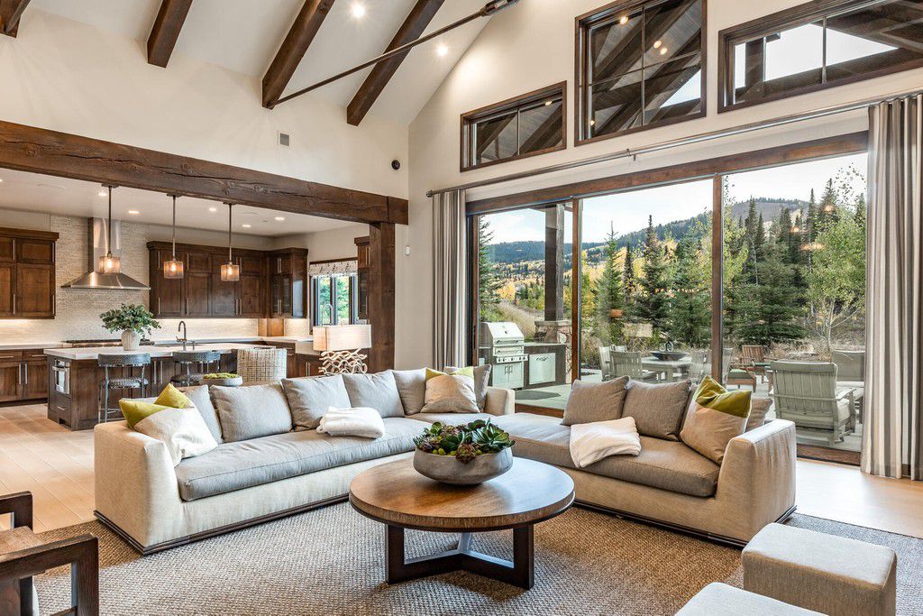 Understated Elegance Home in Utah sells for $9,700,000 with views across the slopes and up to the mountains beyond