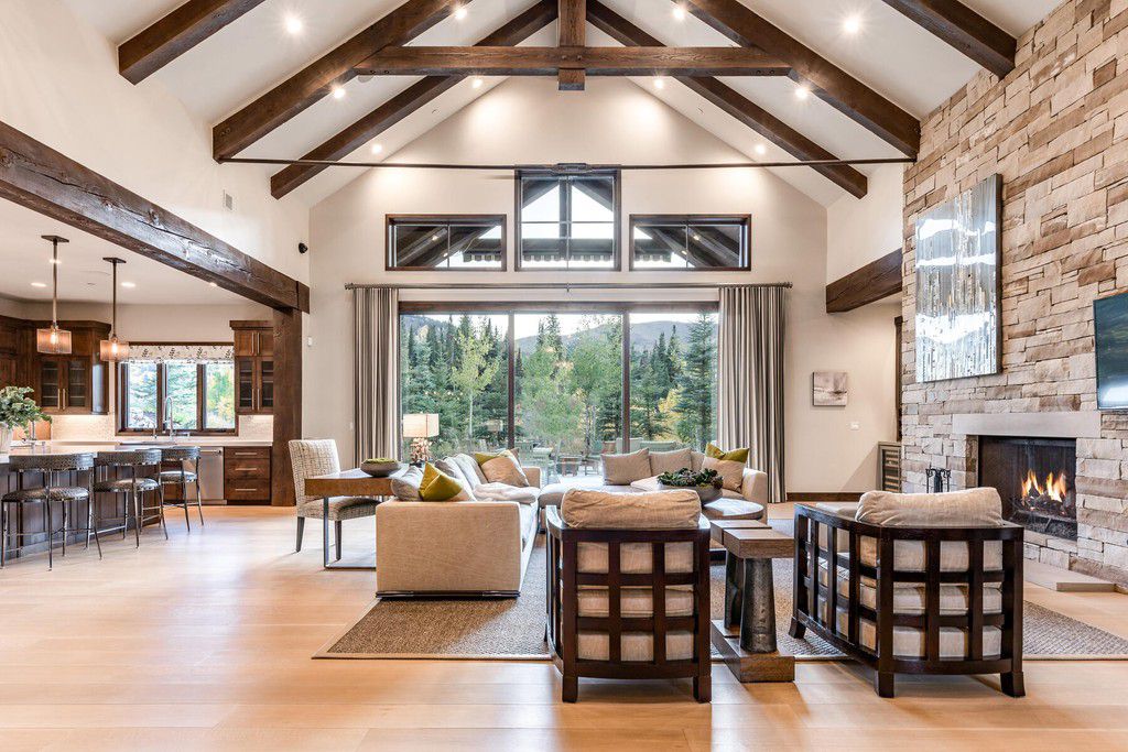 Understated Elegance Home in Utah sells for $9,700,000 with views across the slopes and up to the mountains beyond