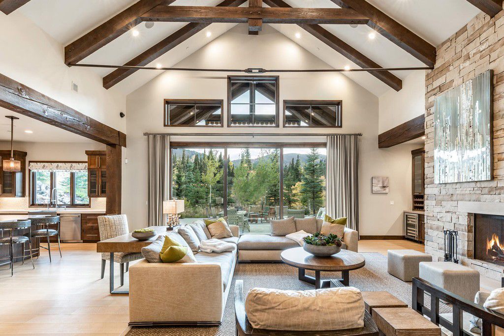 Understated Elegance Home in Utah sells for $9,700,000 with views across the slopes and up to the mountains beyond