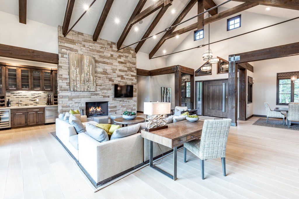 Understated Elegance Home in Utah sells for $9,700,000 with views across the slopes and up to the mountains beyond