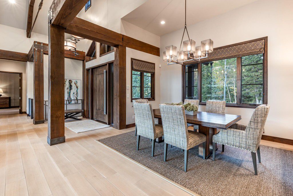 Understated Elegance Home in Utah sells for $9,700,000 with views across the slopes and up to the mountains beyond
