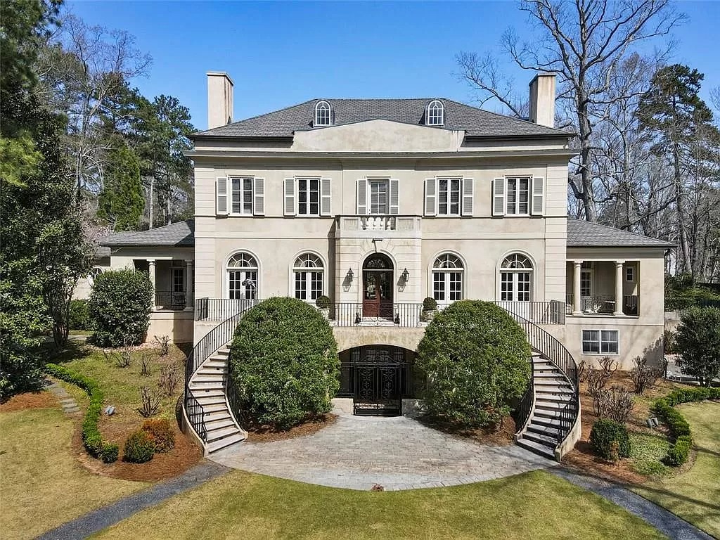 Stunning Mediterranean Villa Style Residence in Georgia Priced at $5,695,000