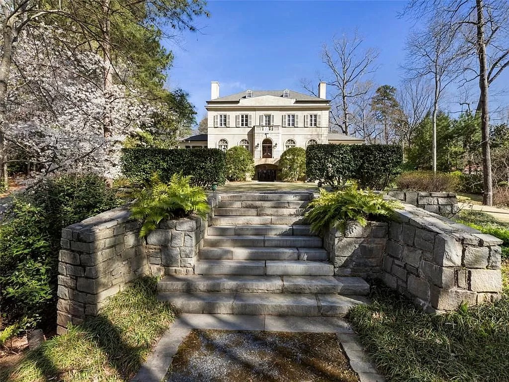 Stunning Mediterranean Villa Style Residence in Georgia Priced at $5,695,000