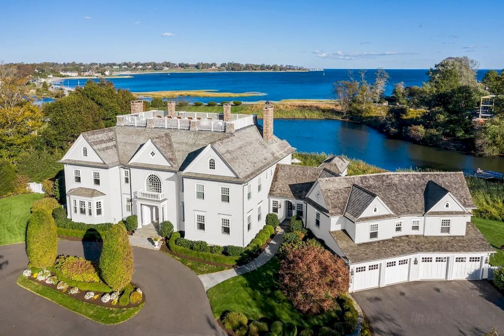 Connecticut Exceptional Estate on Majestic Setting of Endless Water Views Priced at $12,600,000